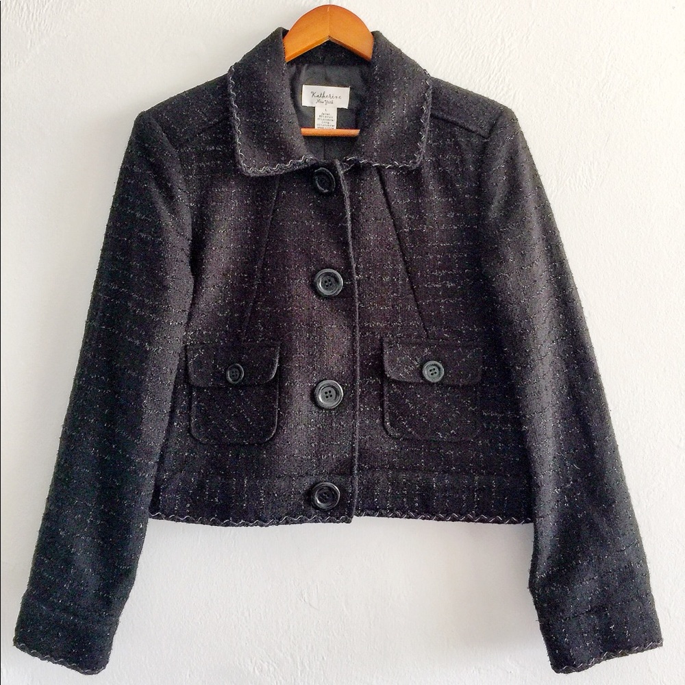 ✨Crop Blazer Jacket by Katherine of NY - Size L✨